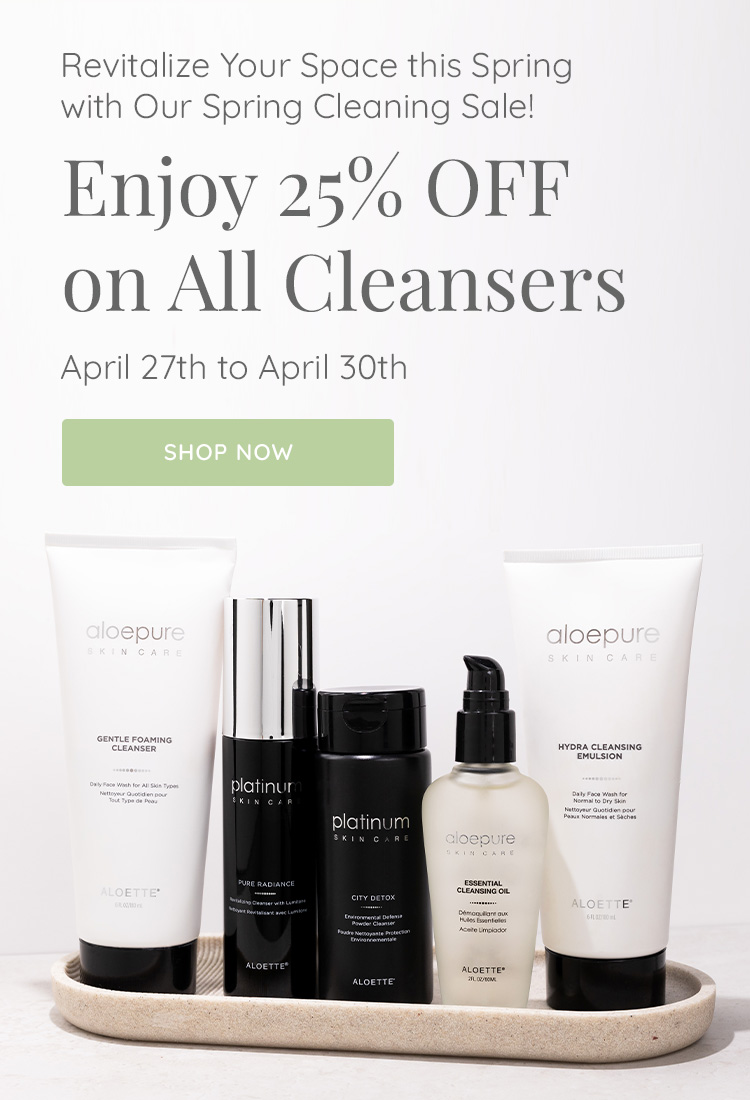 Banner for Spring Cleansers Mobile