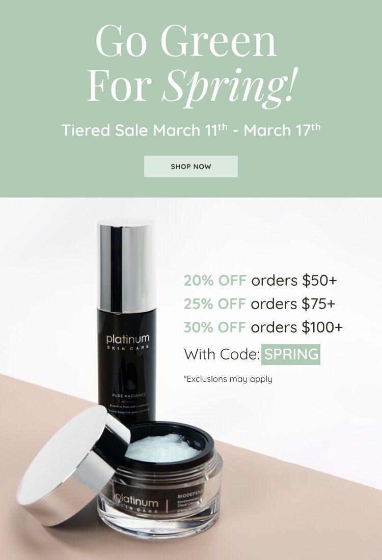 ALO Go Green For Spring Tiered Sale Mobile Banner ENG