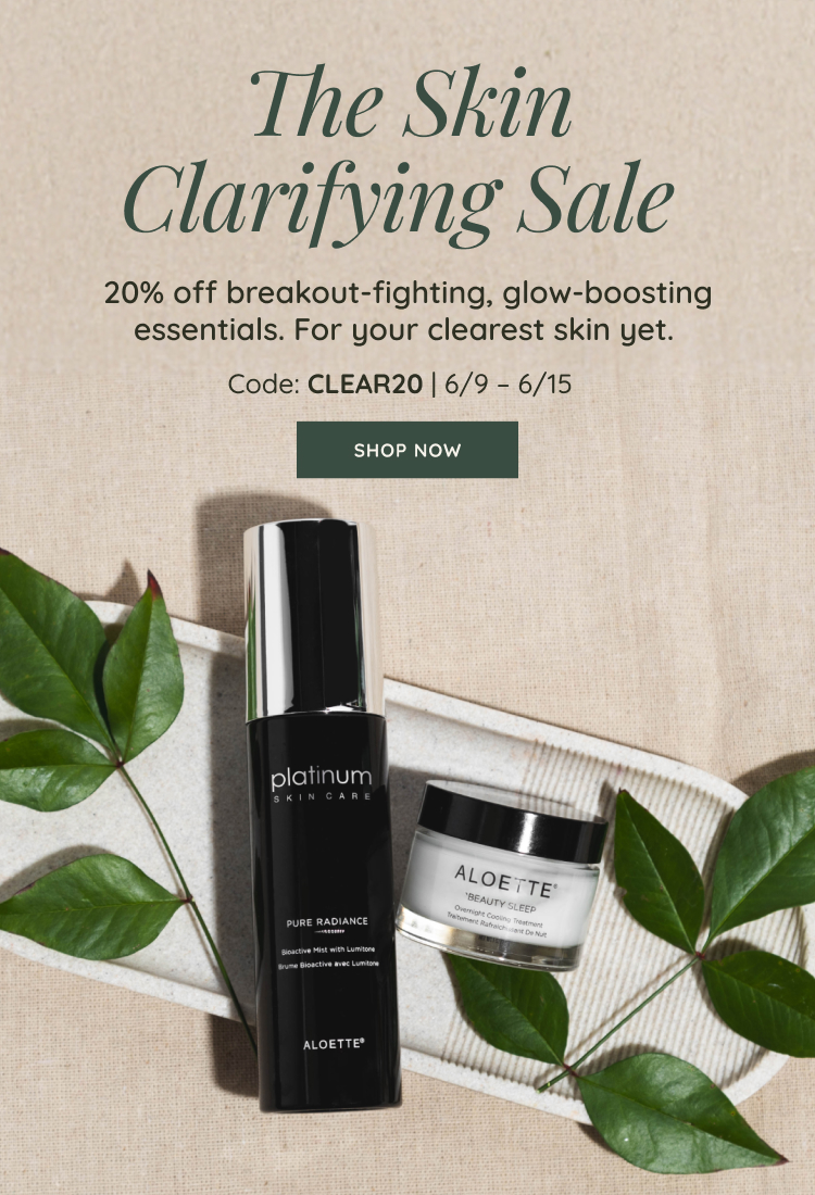 ALO Skin Clarifying Sale Banner Mobile ENG