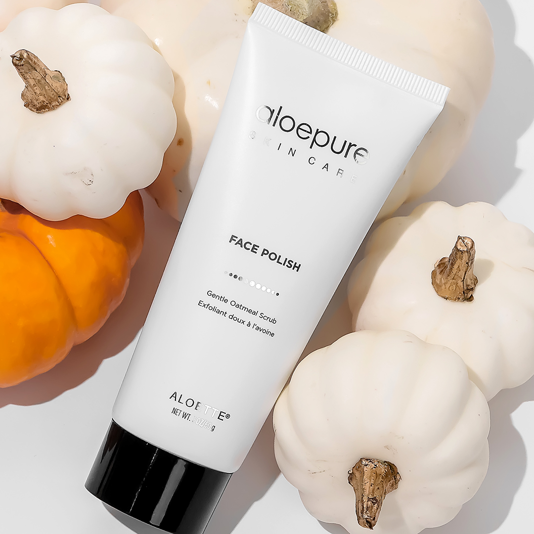 Face Polish + with Pumpkins on white + 1080x1080