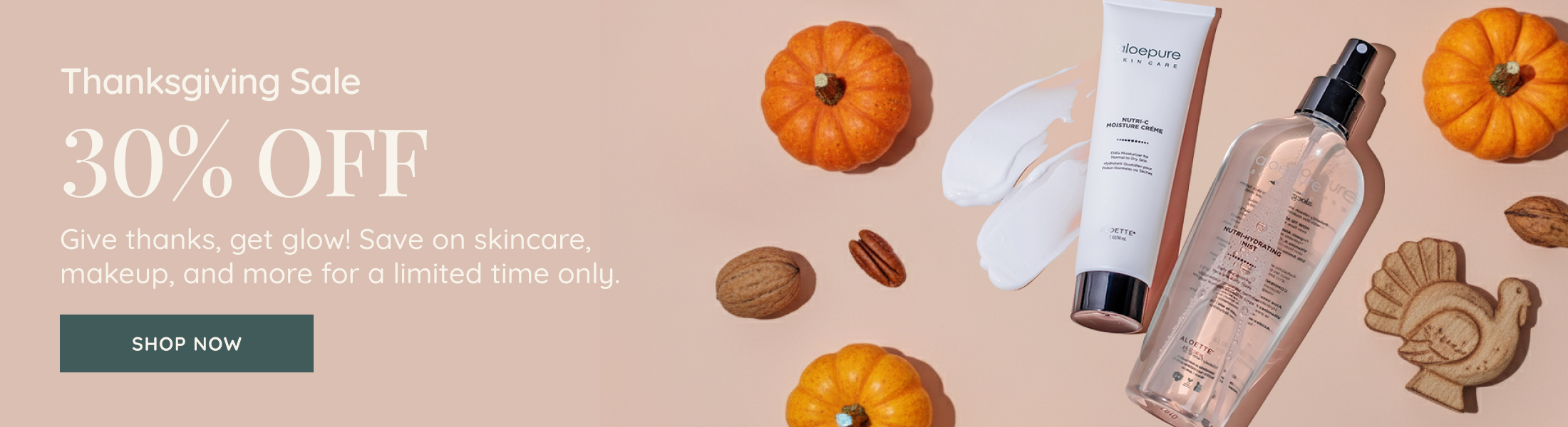 ALO Thanksgiving Sale Launch Banner Desktop ENG