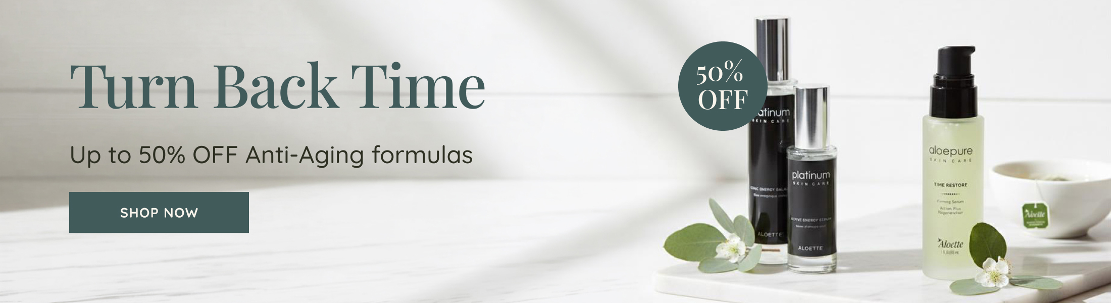 Turn Back Time Campaign Banner Desktop ENG