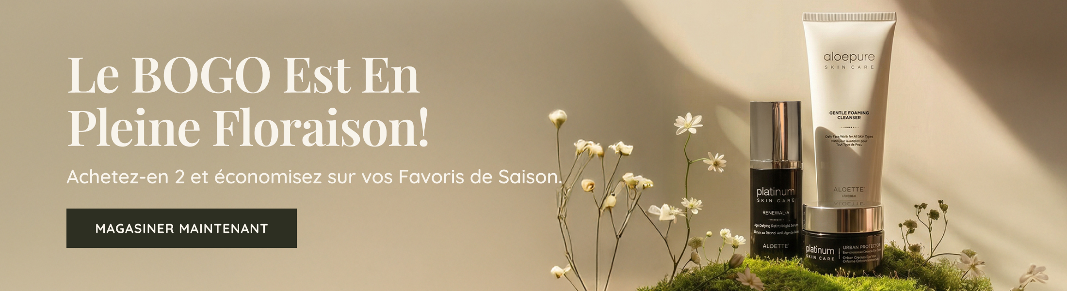 Spring BOGO Campaign Banner Desktop FR