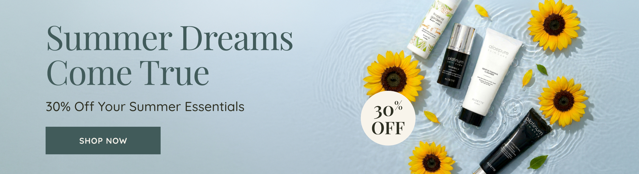 Summer Dreams Sale Banner Desktop ENG