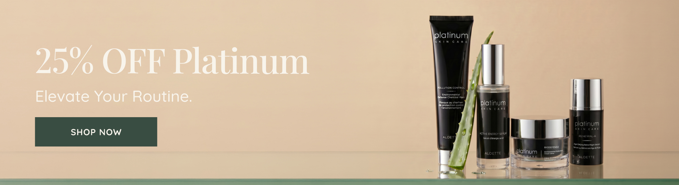 25% off Platinum Line Banner Desktop ENG