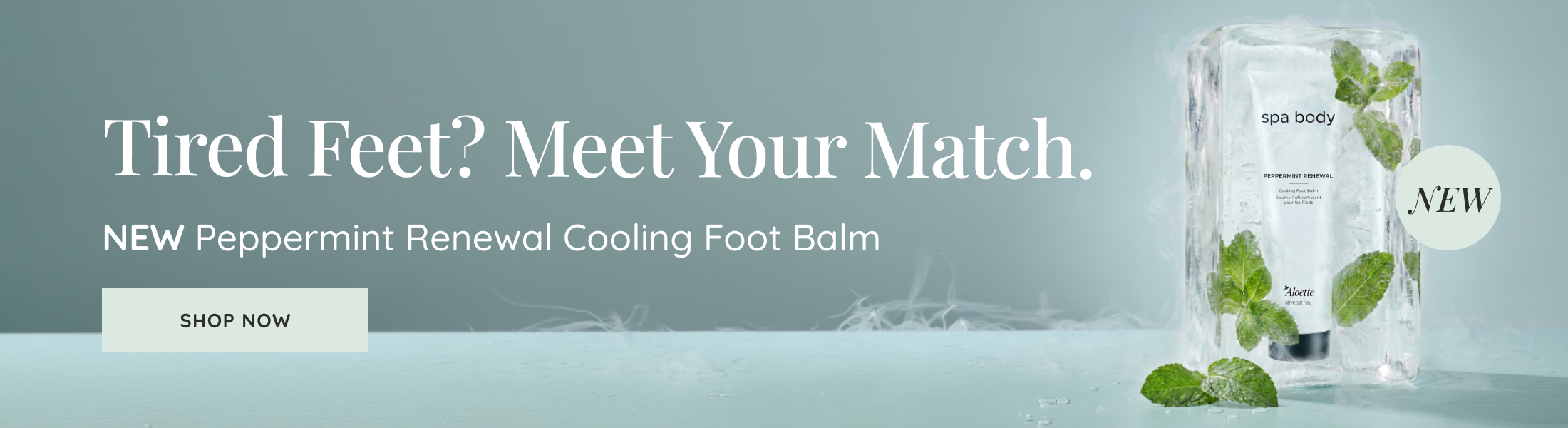 Peppermint Foot Balm Launch Banner Desktop ENG